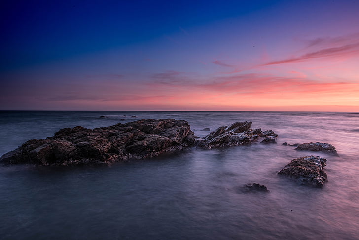 zachód słońca, Beach hype, Mijas costa, Malaga, Andaluzja, Costa del sol, Calahonda