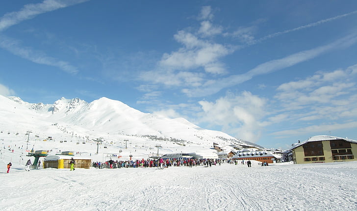 Каране на ски, Ски, ски зона, зимни, спорт, сняг, екстремни