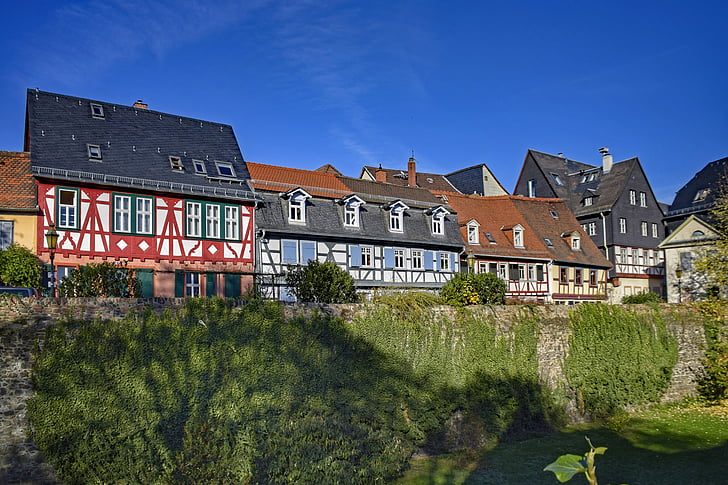 Frankfurt, maksimum, Hesse, Jerman, fachwerkhaus, truss, kota tua
