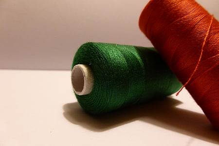 bobina, papel, hilo de rosca, coser, mano de obra, hilo de coser, hilado