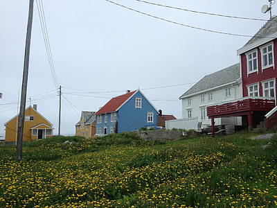 Griff, Norwegen, alte Häuser, Insel, Haus