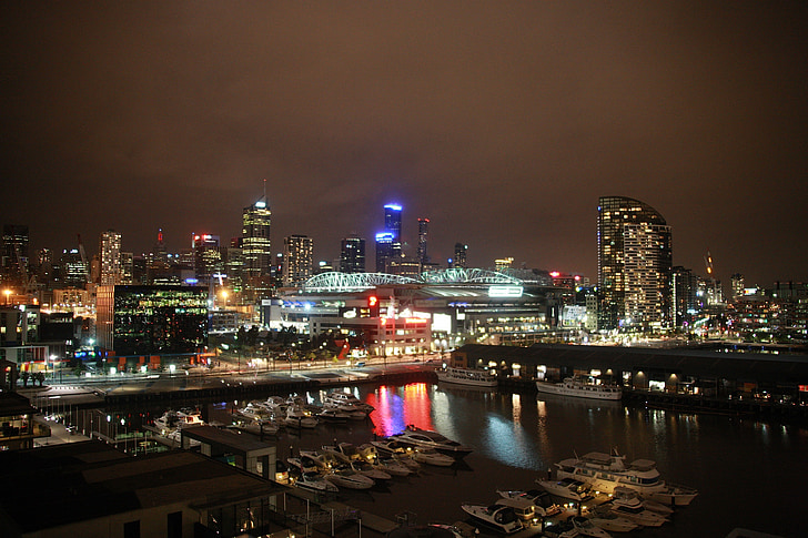 Melbourne, Australië, skyline, wolkenkrabbers, gebouwen, stedelijke, het platform