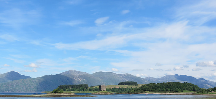 Skotija, drupas, vēsturiski, ūdens, kalni, brīvdiena, Atklājiet