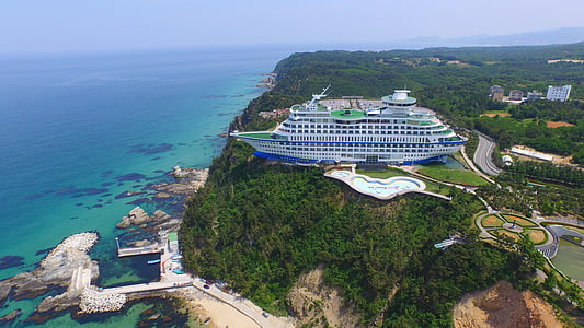 sjøen, Jung dong-jin, ganger, Hotel, dronene, luftfart, livet