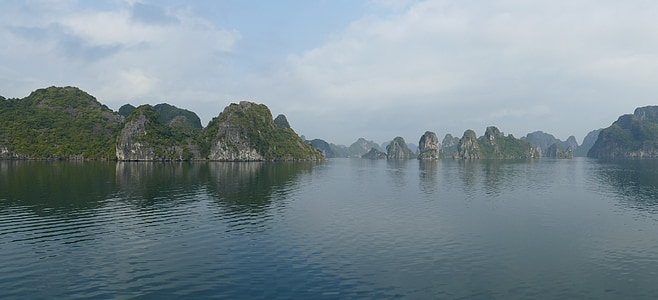 Vietnam, Halong, havet, naturen, Halong bay, landskap, bokade