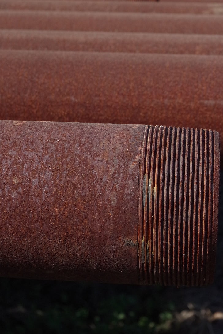 rust, pipe, old, rusted, industry, industrial, corrosion