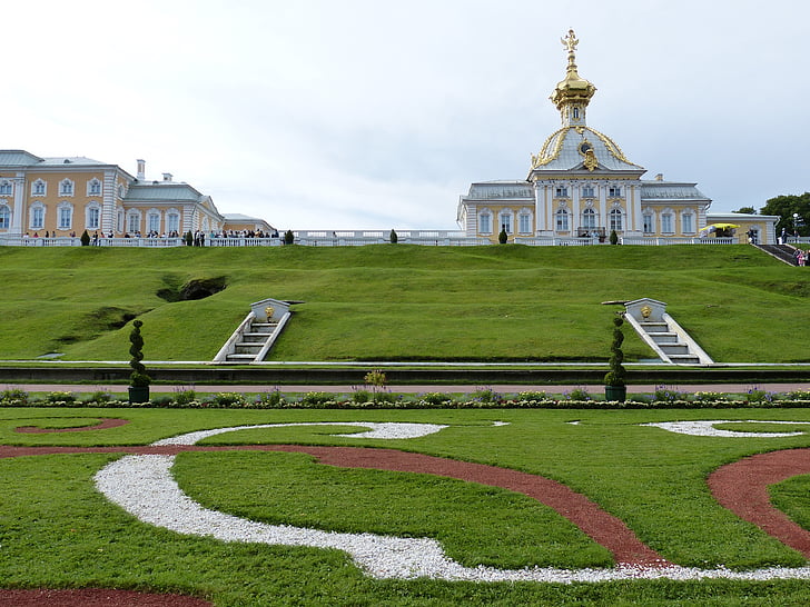 Sankt petersburg, Rusia, San Petersburgo, Turismo, históricamente, Peterhof, Palacio