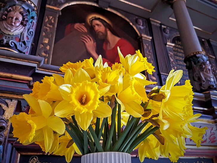 Uskrs, Narcis, oltar, raspeće, høje taastrup