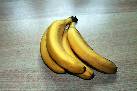 банан, плодове, тропически, екзотични, храна, свежест, жълто
