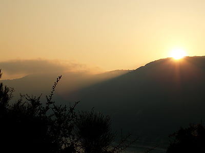 izlazak sunca, Grčka, Horizont, brda