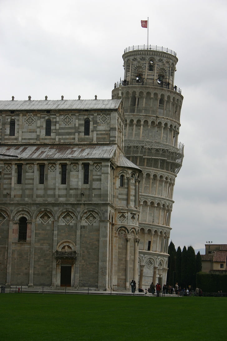 Florence, Pisa, scheve toren, het platform, beroemde markt, Europa, Italië