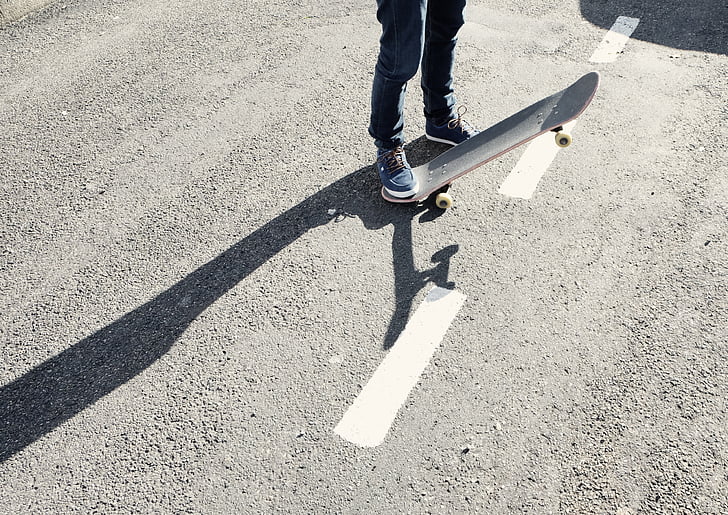 orang, menggunakan, skateboard, Siang hari, skater, trotoar, beton