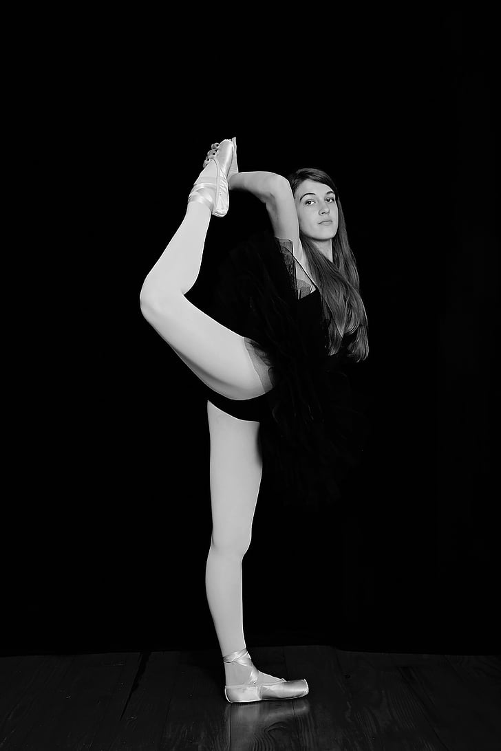 dance, ballet, ballerina, female, elegance, studio, performing