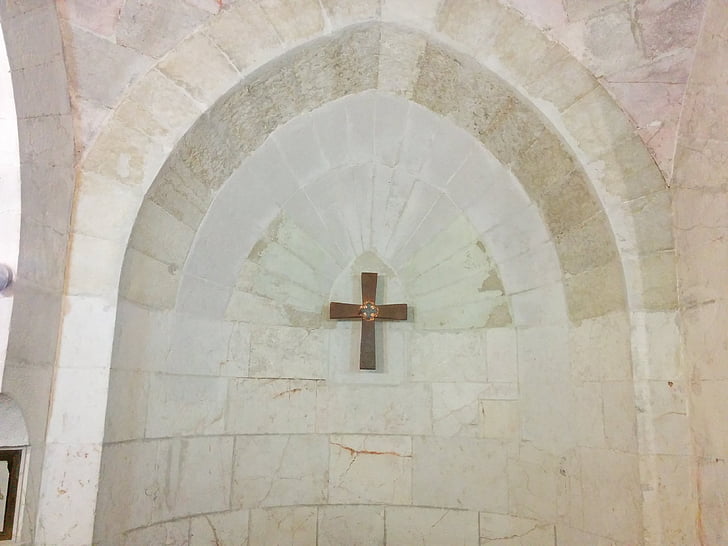 the holy land, cross, apse, stone, church, architecture, religion