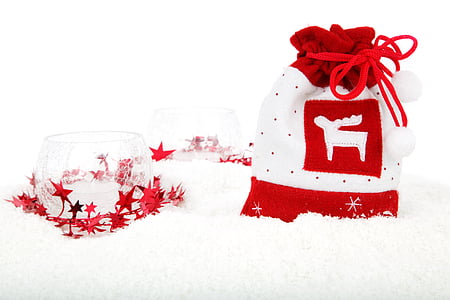 bossa, celebració, Nadal, concepte, desembre, decoració, decoratius