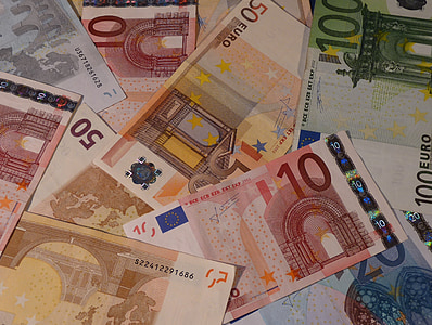 pinigų, euro, vekseliai, valiuta, Bill, finansų, dolerių