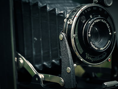 aparat fotograficzny, kamery, Voigtlander, Zdjęcie, stary, Nostalgia, Vintage