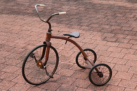 üç tekerlekli bisiklet, Retro, Vintage, oyuncak, Çocukluk, eğlenceli, Trike