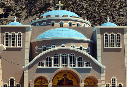 Kréta, kolostor, agios Nikolaos kolostor, Görögország, épület, építészet, Holiday