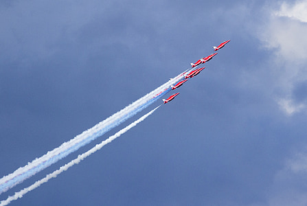 κόκκινο, βέλη, RAF, Jet, αεροπλάνο, αέρα, Εμφάνιση