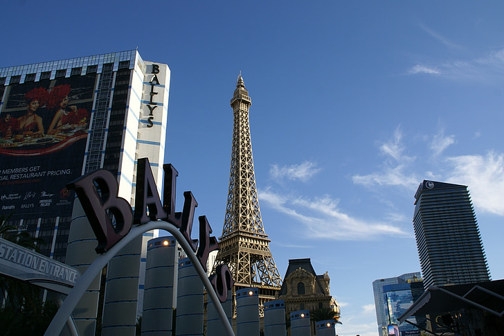 ballys, Eifelio bokštas, las vegas, Nevada, Viešbutis, Jungtinės Amerikos Valstijos, kazino