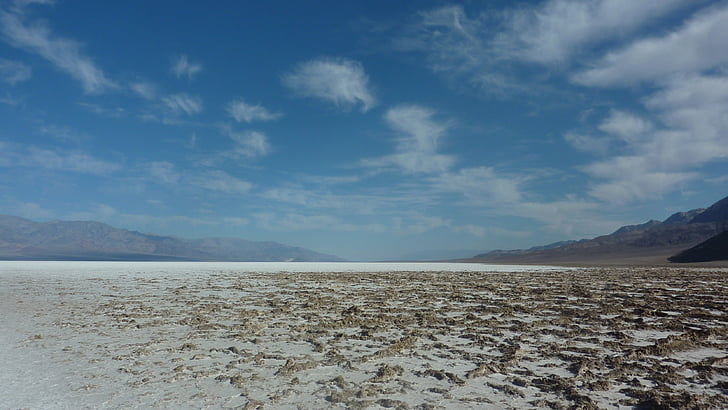 Amerika, Death valley, salt flat, badevannet, ferie