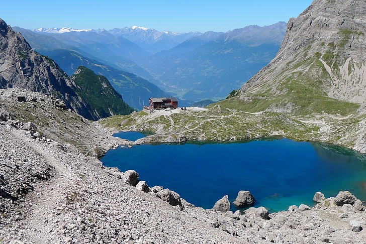 montagne, Bergsee, paesaggio, natura, Baita di montagna, Tirolo orientale