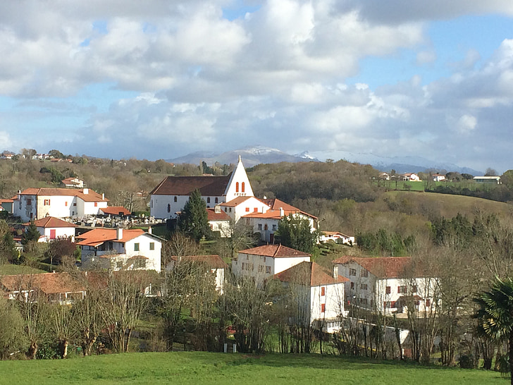 bidang, pemandangan, Basque, Gereja
