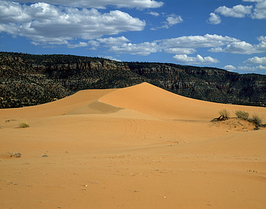 砂丘, コーラル ピンク, 砂漠, 風景, 風光明媚です, 乾燥, アウトドア