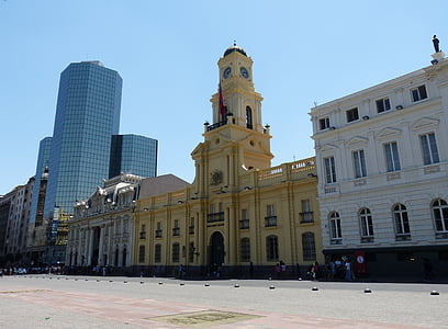 Čīle, South america, Santiago, Santiago de chile, kapitāls, telpa, Plaza del armas