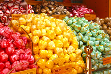 Sklep, cukierki, Kolor, kolory, słodkie