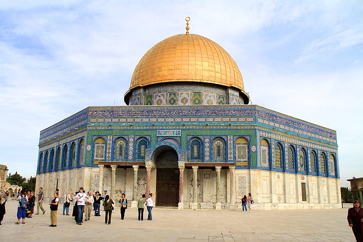 cúpula de la roca, Mont del temple, Jerusalem, Israel, nucli antic, Allah, pregària