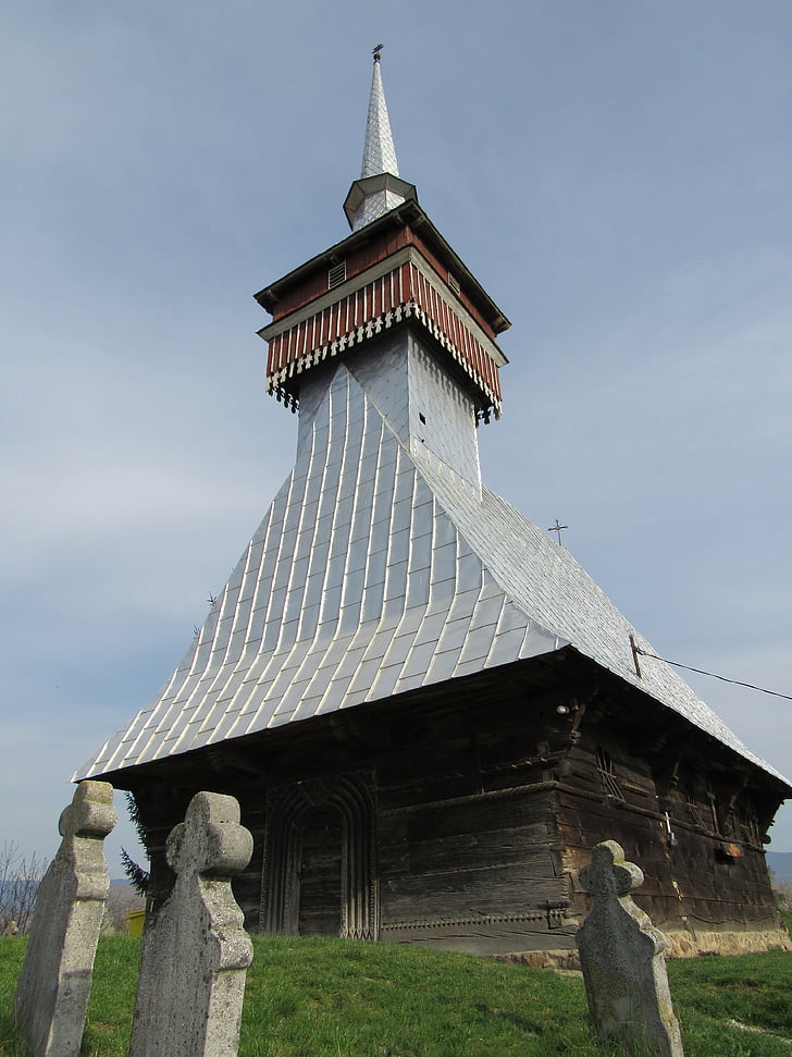 Drevený kostol, Bradet, Sedmohradsko, Crisana, Bihor, Rumunsko