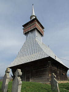 Gereja kayu, Bradet, Transylvania, Crisana, Bihor, Rumania
