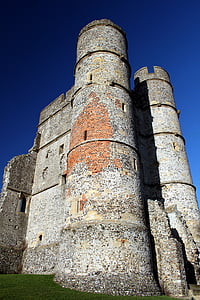 Castle, Donnington, Newbury, építészet, történelem, ősi, épület külső
