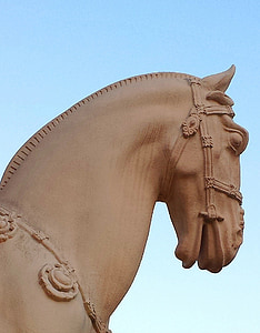 statue, horse, animal, nature, farm, stallion, mammal