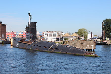 porta, Asmterdam, u-boat, sottomarino, nave, relitto, Tour