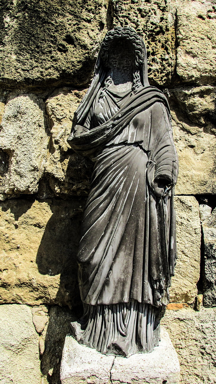Xipre, Salamina, estàtua, dona, Arqueologia, arqueològic, cultura