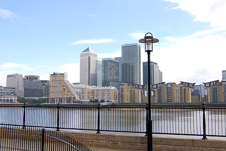 金丝雀码头, 伦敦, 业务, 建筑, 城市景观, 现代, 具有里程碑意义