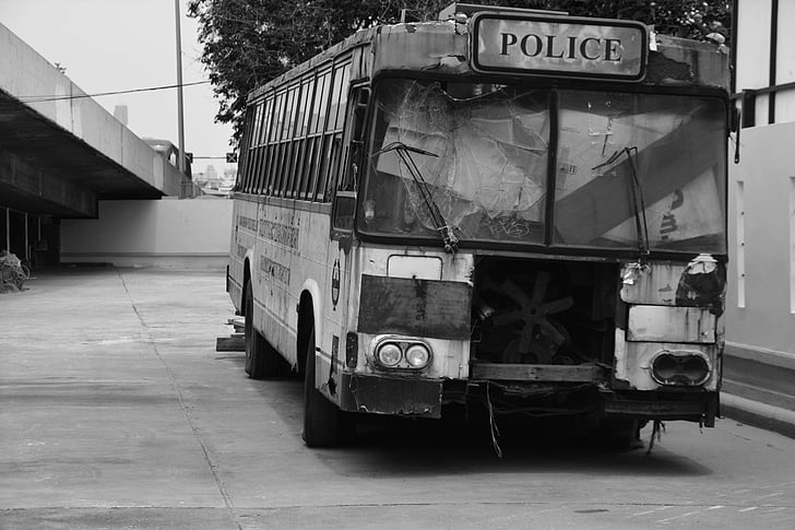 λεωφορείο, Ναυάγιο, ανεπιθύμητης αλληλογραφίας, μεταφορά, σπασμένα, όχημα, σκουριά