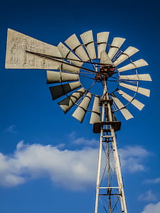 Chipre, moinho de vento, água
