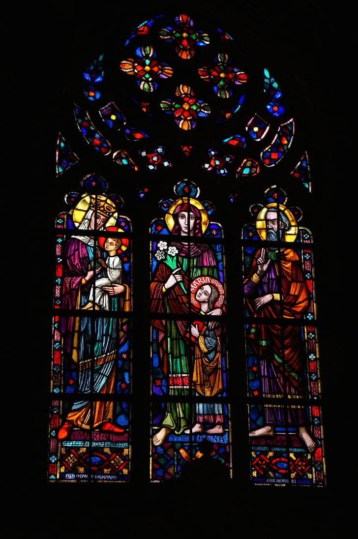 Chiesa, punto di riferimento, Parigi, Saint, finestra di stained-glass, Turismo