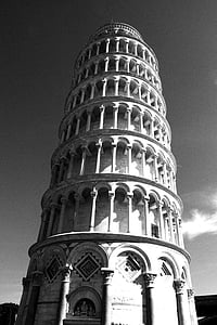 Piza, Torre, Toskana, paminklas, darbai, kultūra, turizmo
