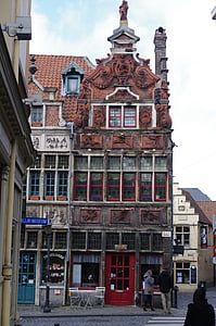 historic building, belgium, ghent, city, building