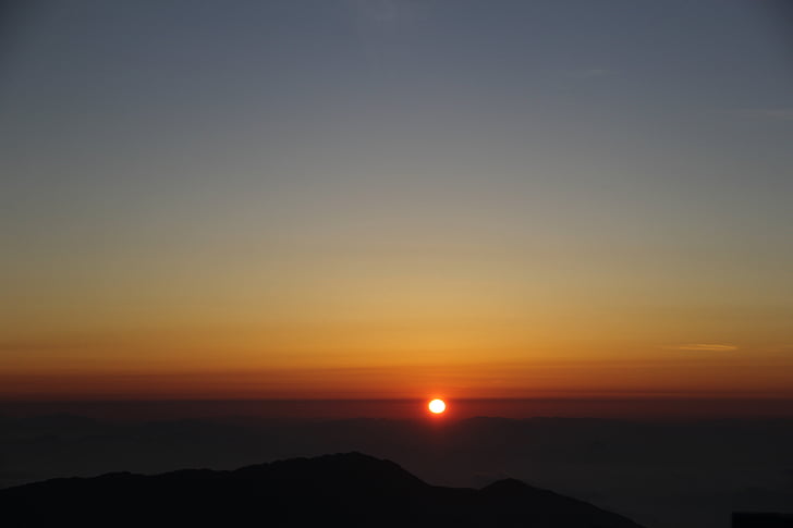 východ slunce, ráno, Panorama, přírodní