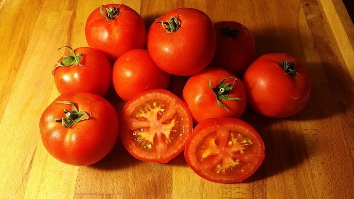 tomat, värske, terve, puu