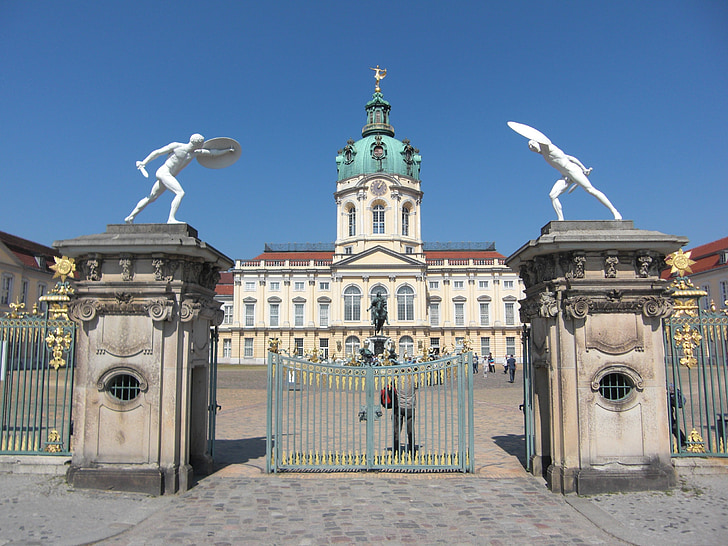 Zamek charlottenburg, Berlin, Zamek, kapitału, Historia, budynek, Architektura