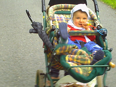 kūdikis, vaiko vežimėlį, mažas, mielas, motina, vaikai, berniukas