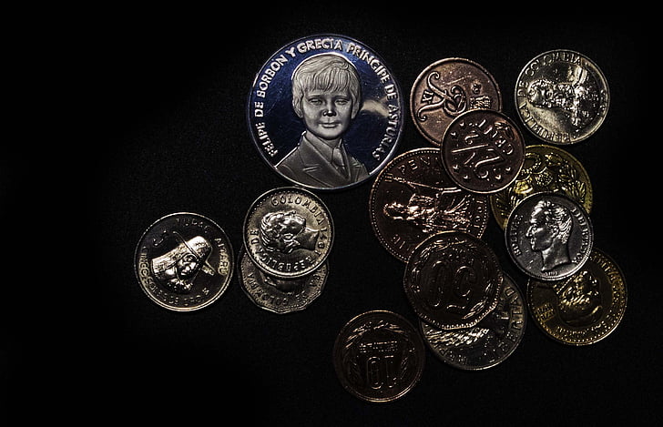 mynt, pengar, Collection, Silver, metall, Spara, mynt