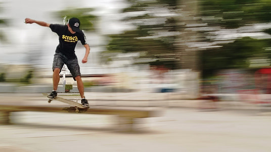 skateboard, patinator, sport, radicală